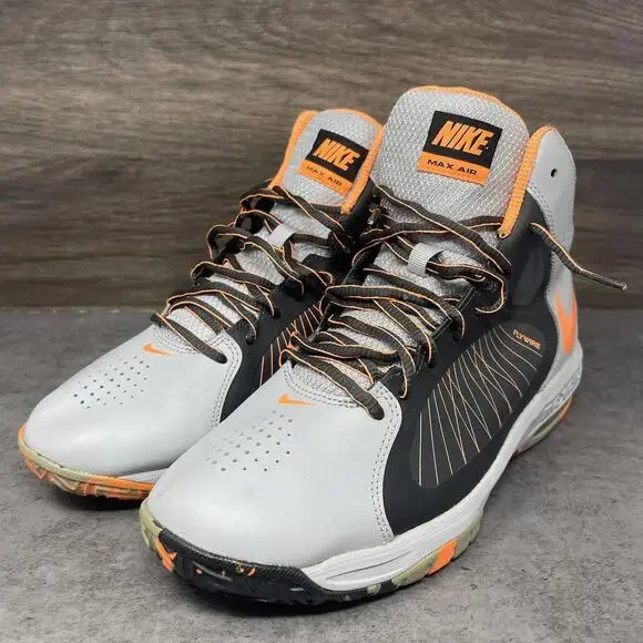 Nike Air Max Actualizer Basketball Shoes Mens Size 8.5 Grey Orange 622041-005